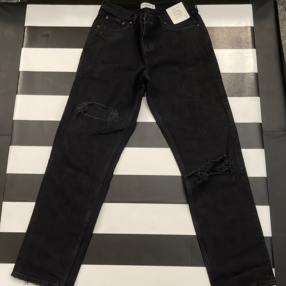 ABERCROMBIE AND FITCH THE 90s STRAIGHT LOW RISE